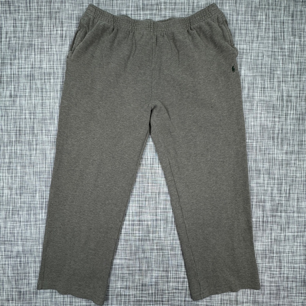 Polo Ralph Lauren Mens XXL Cotton Knit Lounge Pants Elastic Waist Grey Heather